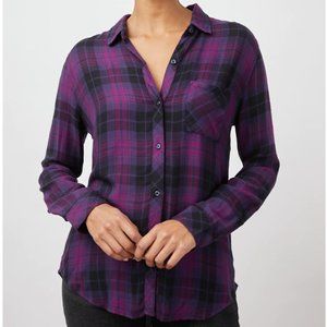 RAILS Hunter shirt: Magenta Iris Black (small)